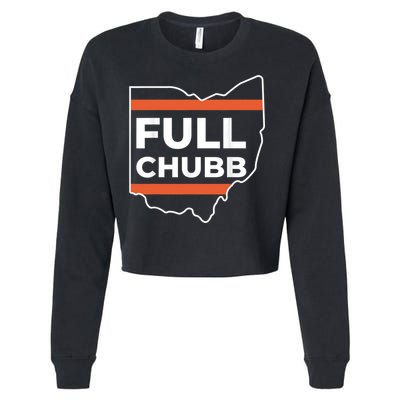 Full Chubb Football Funny Chubbhub Football Teams Cleveland Cropped Pullover Crew