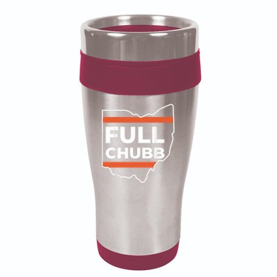 Full Chubb Football Funny Chubbhub Football Teams Cleveland 16oz Travel Tumbler