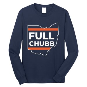 Full Chubb Football Funny Chubbhub Football Teams Cleveland Long Sleeve Shirt