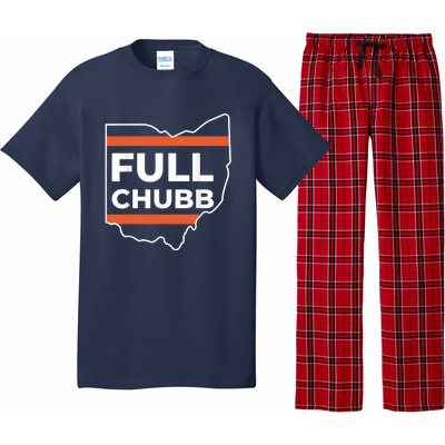 Full Chubb Football Funny Chubbhub Football Teams Cleveland Pajama Set