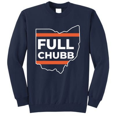 Full Chubb Football Funny Chubbhub Football Teams Cleveland Tall Sweatshirt