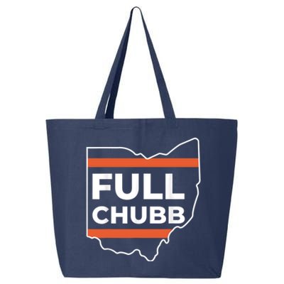 Full Chubb Football Funny Chubbhub Football Teams Cleveland 25L Jumbo Tote