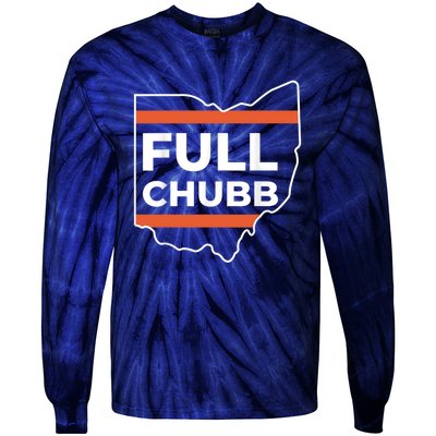 Full Chubb Football Funny Chubbhub Football Teams Cleveland Tie-Dye Long Sleeve Shirt