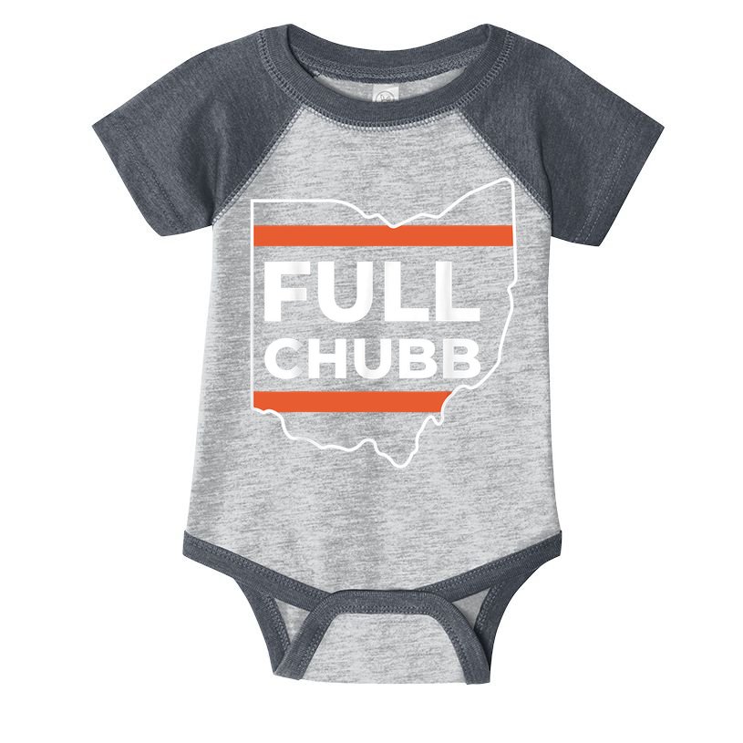 Full Chubb Football Funny Chubbhub Football Teams Cleveland Infant Baby Jersey Bodysuit