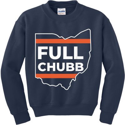 Full Chubb Football Funny Chubbhub Football Teams Cleveland Kids Sweatshirt