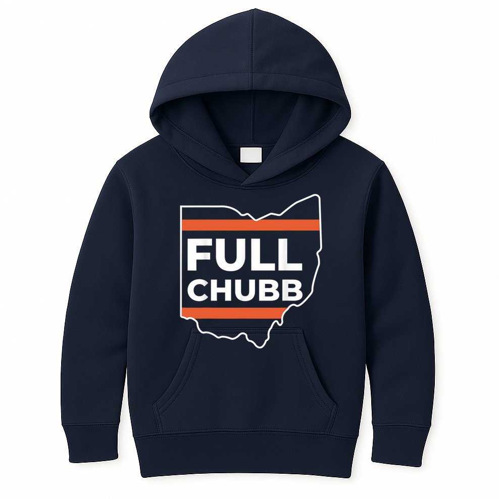 Full Chubb Football Funny Chubbhub Football Teams Cleveland Kids Hoodie