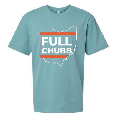 Full Chubb Football Funny Chubbhub Football Teams Cleveland Sueded Cloud Jersey T-Shirt