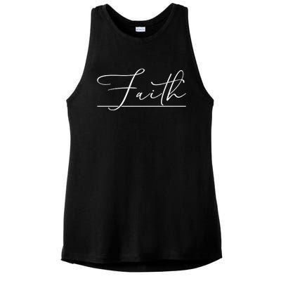 Faith Christian Ladies PosiCharge Tri-Blend Wicking Tank