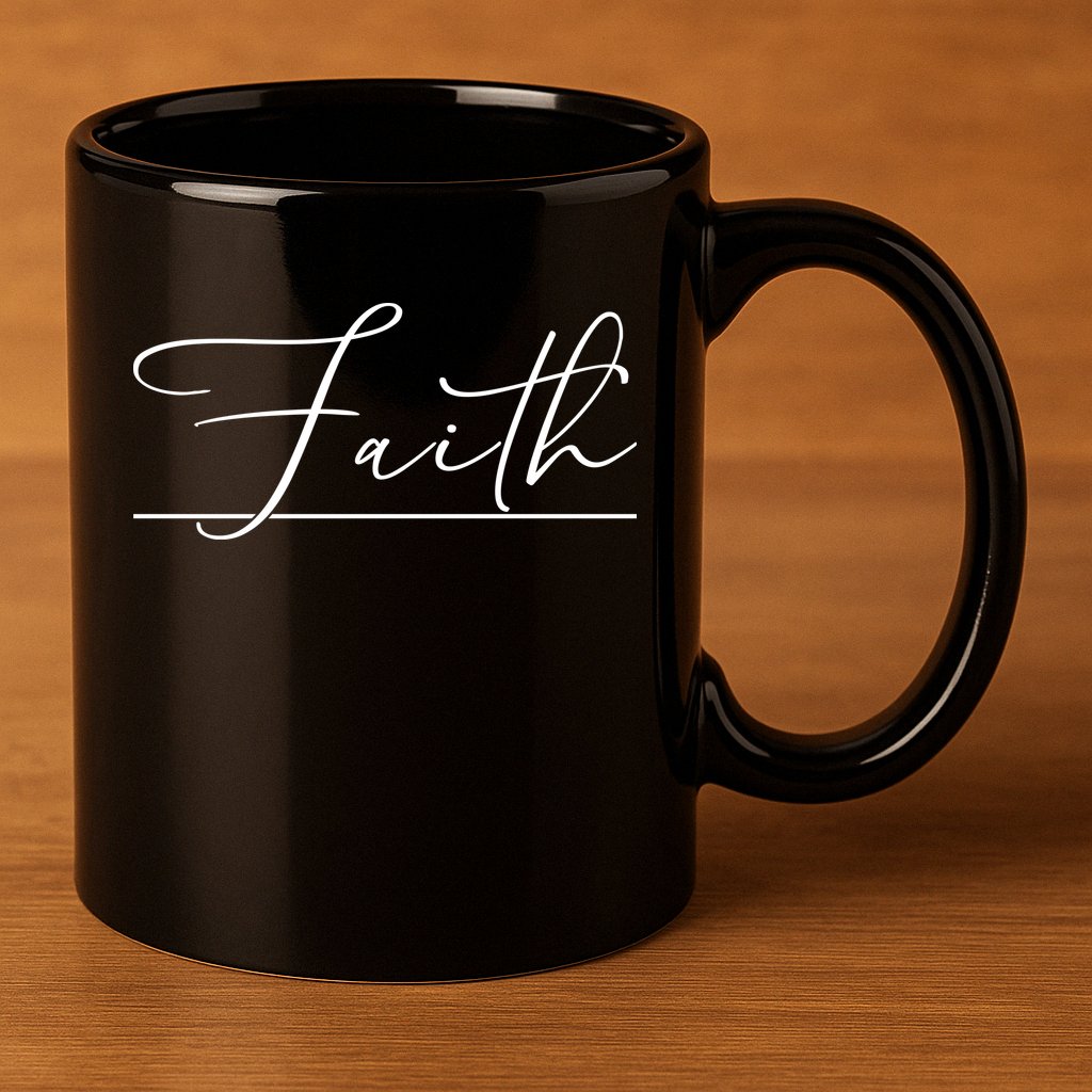 Faith Christian 11oz C Handle Ceramic Mug