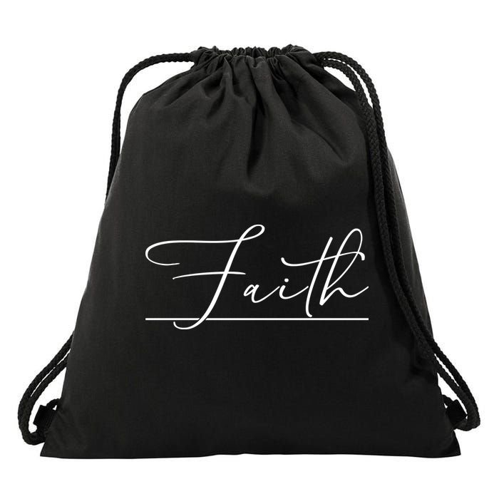Faith Christian Drawstring Bag