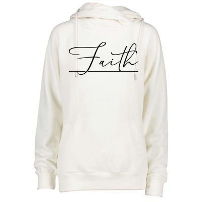 Faith Christian Womens Funnel Neck Pullover Hood