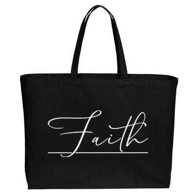 Faith Christian Cotton Canvas Jumbo Tote