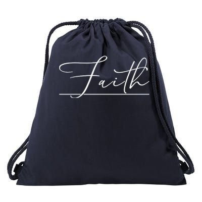 Faith Christian Drawstring Bag