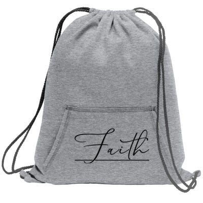 Faith Christian Sweatshirt Cinch Pack Bag