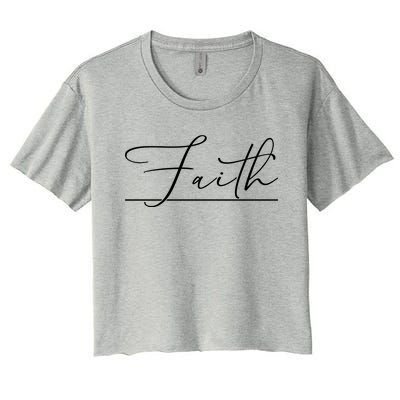 Faith Christian Women's Crop Top Tee