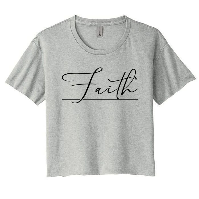 Faith Christian Women's Crop Top Tee