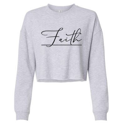 Faith Christian Cropped Pullover Crew