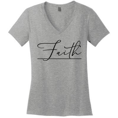 Faith Christian Women's V-Neck T-Shirt