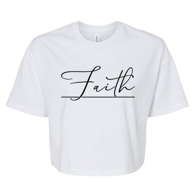 Faith Christian Bella+Canvas Jersey Crop Tee