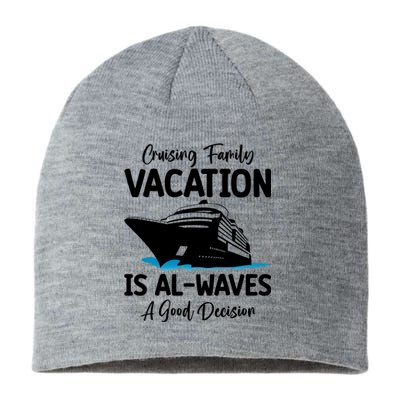 Funny Cruising Family Vacation Cruiser Cruise Ship Gift Sustainable Beanie