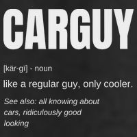 Funny Car Guy Gift Carguy Definition 7 Panel Mesh Trucker Snapback Hat