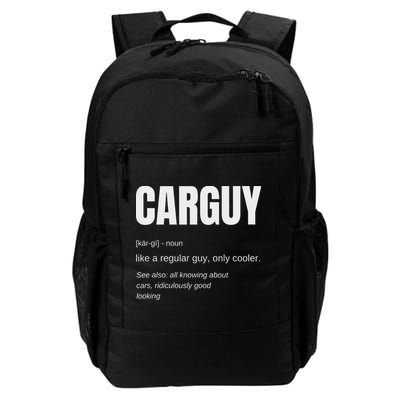 Funny Car Guy Gift Carguy Definition Backpack