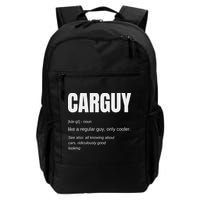 Funny Car Guy Gift Carguy Definition Backpack