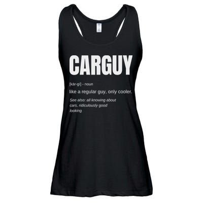 Funny Car Guy Gift Carguy Definition Ladies Essential Flowy Tank