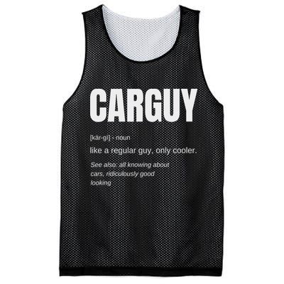 Funny Car Guy Gift Carguy Definition Mesh Reversible Basketball Jersey Tank