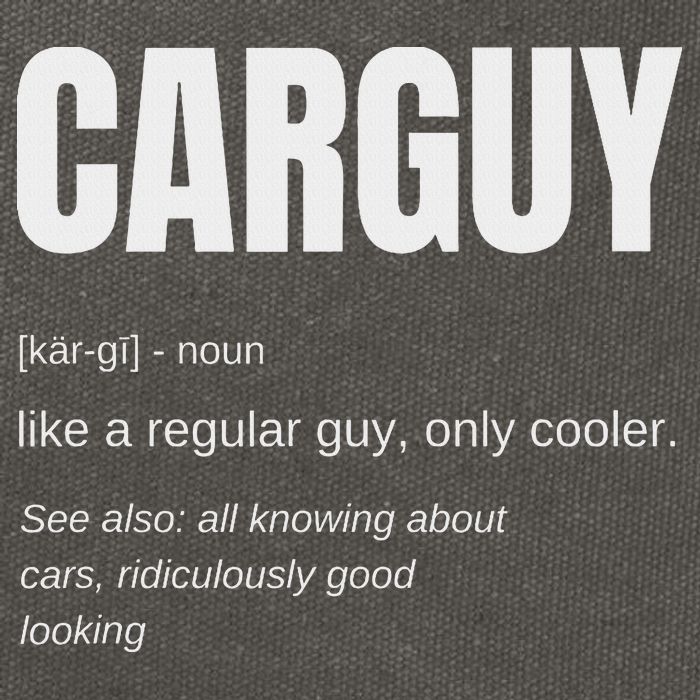 Funny Car Guy Gift Carguy Definition Cotton Canvas Backpack