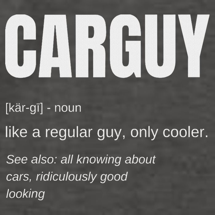 Funny Car Guy Gift Carguy Definition Vector Backpack