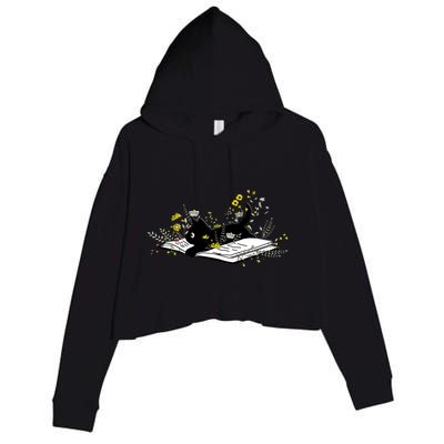 Flowers Cool Gift Crop Fleece Hoodie