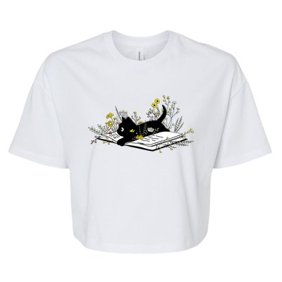 Flowers Cool Gift Bella+Canvas Jersey Crop Tee