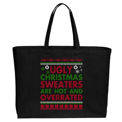 FUNNY CHRISTMAS GIFT FOR UGLY PARTY Cotton Canvas Jumbo Tote