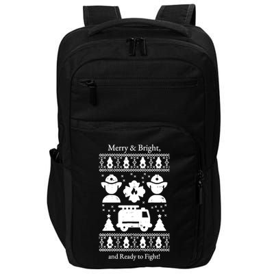 Firefighter Christmas Gift Heros Light Up The Holidays Gift Impact Tech Backpack