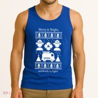 Firefighter Christmas Gift Heros Light Up The Holidays Gift Tank Top