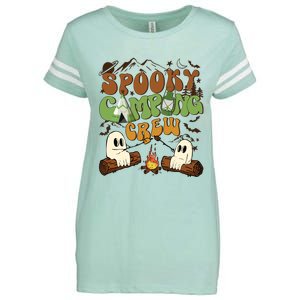 Fall Camping Ghost Camping Cute Ghost Halloween Enza Ladies Jersey Football T-Shirt