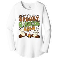 Fall Camping Ghost Camping Cute Ghost Halloween Women's Perfect Tri Tunic Long Sleeve Shirt