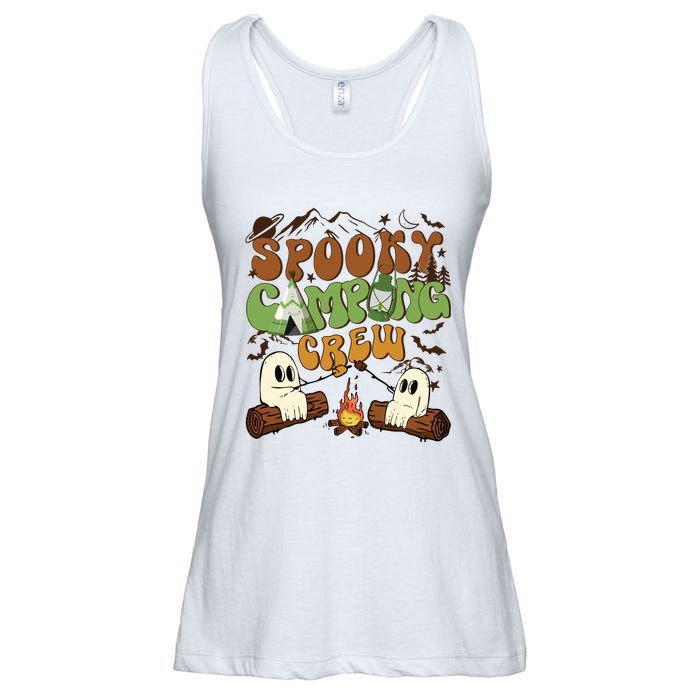 Fall Camping Ghost Camping Cute Ghost Halloween Ladies Essential Flowy Tank