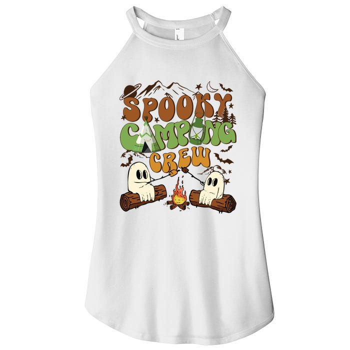 Fall Camping Ghost Camping Cute Ghost Halloween Women's Perfect Tri Rocker Tank