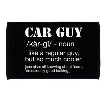 Funny Car Guy Cars Lover Racing Mechanics Car Guy Definition Microfiber Hand Towel