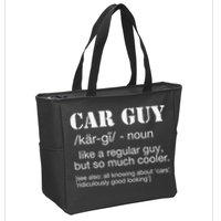 Funny Car Guy Cars Lover Racing Mechanics Car Guy Definition Zip Tote Bag