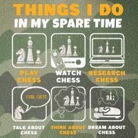 Funny Chess Gift For Players Things I Do In My Spare Time Legacy Tie Dye Trucker Hat