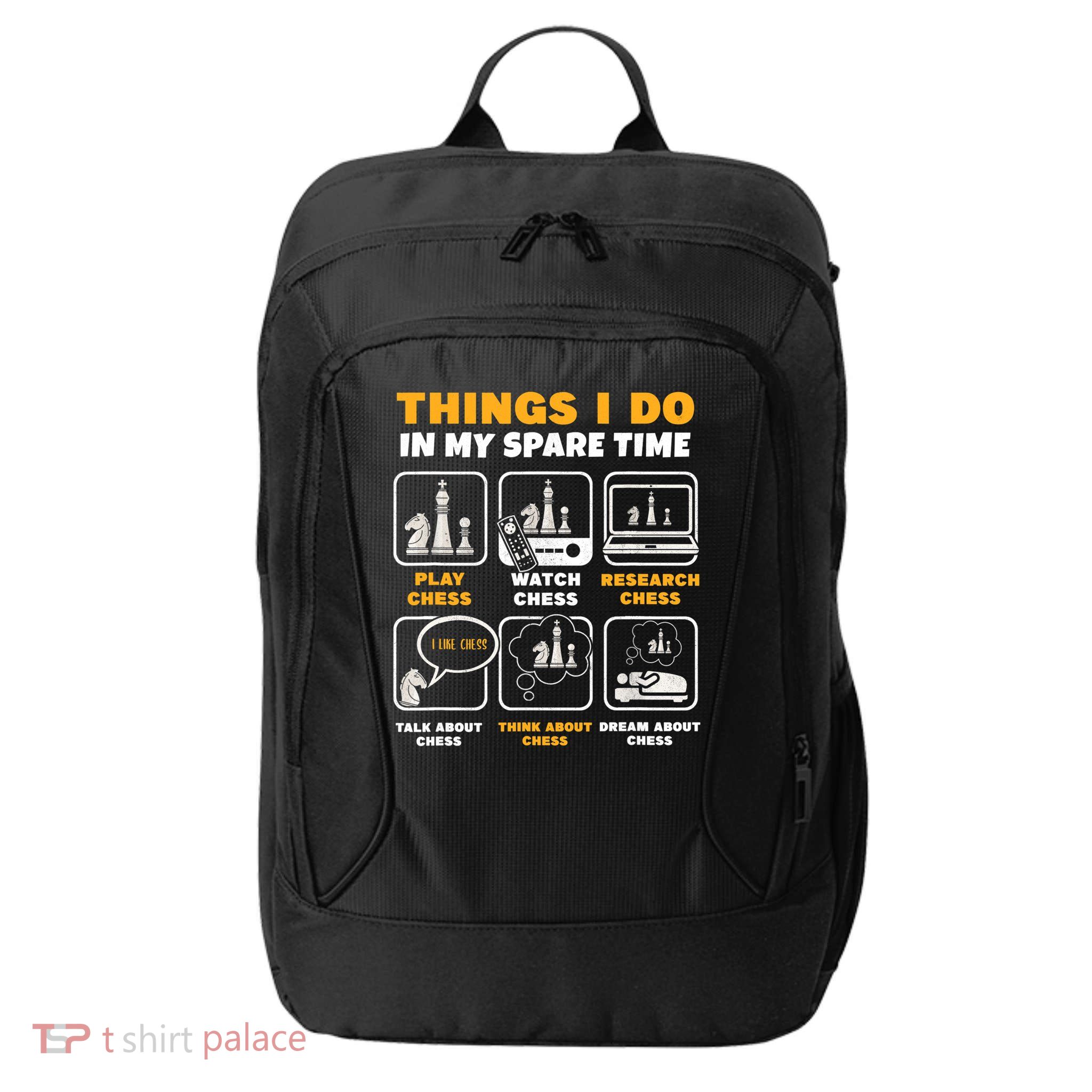 Funny Chess Gift For Players Things I Do In My Spare Time City Backpack