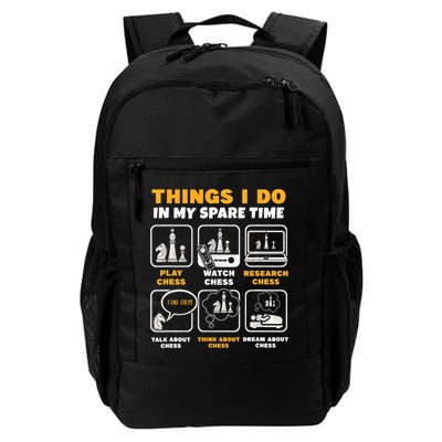 Funny Chess Gift For Players Things I Do In My Spare Time Backpack