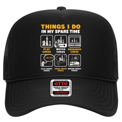 Funny Chess Gift For Players Things I Do In My Spare Time Trucker Hat