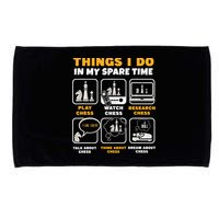 Funny Chess Gift For Players Things I Do In My Spare Time Microfiber Hand Towel