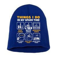 Funny Chess Gift For Players Things I Do In My Spare Time Short Acrylic Beanie