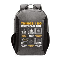 Funny Chess Gift For Players Things I Do In My Spare Time Vector Backpack