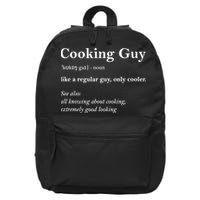 Funny Cooking Guy Definition Gift For Cook Lovers 16 in Basic Backpack